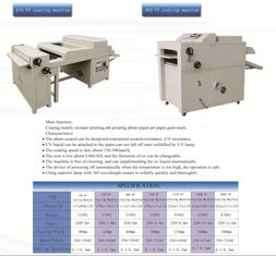 China a máquina UV da laminação de 900mm, líquido UV desaparece a foto Dustproof da máquina de revestimento revestida fornecedor
