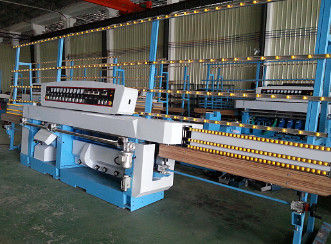 China Máquina de vidro de vidro da afiação da mitra com o ar que lustra/sistema bonde do elevador do trilho fornecedor