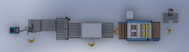 Linha de produção de vidro de isolamento do espaçador estavelmente morno da borda com inclinação da tabela de /Floating, linha morna do espaçador IGU da borda, linha de DGU fornecedor