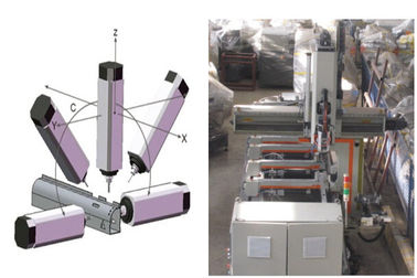 Auto escala da maneira do router 7000mm X do CNC do perfil da parede de cortina da maquinaria da janela de alumínio fornecedor